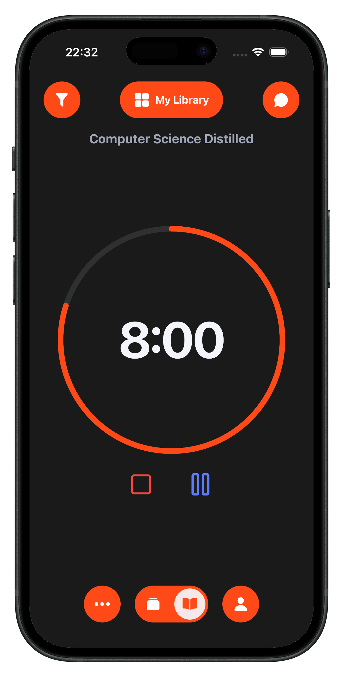 Revora read timer screen